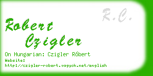 robert czigler business card